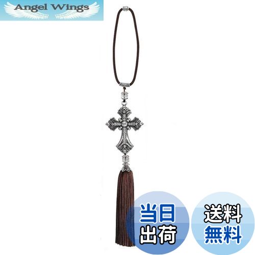 【送料無料】ルームミラー用 十字架 車内 キラキラ カーミラー アクセサリー プレゼント 内装 飾り 雑貨 お守り 風水 車内アクセサリー 吊り バックミラー ...