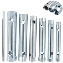 【送料無料】EMAGEREN スパークプラグレンチ 8-19mm 点火プラグ ソケット ダブルエンド 六角管 スパークプラグレンチ セット スチール 耐久性 実...