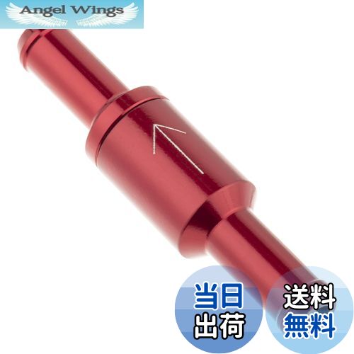 【送料無料】キジマ(Kijima) バイクパーツ ワンウェイバルブ ボールタイプ 6mm 汎用 レッド 105-151