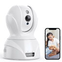 【送料無料】【最新400万画素5GWi-Fi対応】COOAU ネットワークカメラ 4MP高画素 ペット老人見守りカメラ 5G対応 監視防犯カメラ IPワイヤレス...