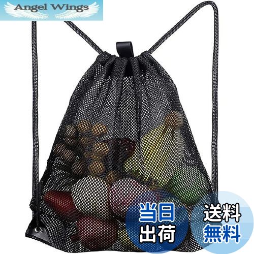 【送料無料】OKUSU-JP メッシュバッグ ジムバッグ ジムサック 肩掛け バックパック 巾着 シューズ収納 ..