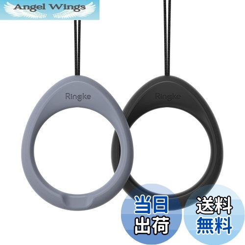 【送料無料】[2個入り] 【Ringke】スマホ ストラップ リングストラップ フィンガーストラップ シリコン..
