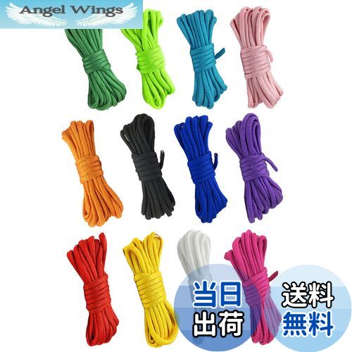 【送料無料】YINKE パラコード テントロープ 4mm 長さ3m 12色セット キャンプ アウトドア キャンプ アウトドア用 7本のストランド おしゃれ カラ...