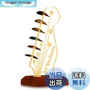 【送料無料】CoolGift Mart ライトアップ ギターピックホルダー ピック収納 木製ベース付き アクリルエレキギターピックストック ディスプレイ