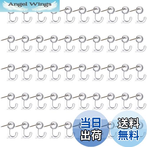 【送料無料】DERAYEE 画鋲 押しピン 壁掛け ブック 画びょうピン 50個 鉄製 固定用釘フック ファイル ..