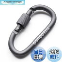 【送料無料】TITECOUGO アウトドア カラビナ おしゃれ 登山 小型 アルミ Dフック 頑丈 ネジロック バンジーコード ブランコ hammocks ハンモックテント キャンプ 用品 キーホルダー 釣り ハイキング ペット karabina グレー 4個