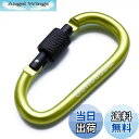 【送料無料】TITECOUGO アウトドア カラビナ おしゃれ 登山 小型 アルミ Dフック 頑丈 ネジロック バンジーコード ブランコ hammocks ハンモックテント キャンプ 用品 キーホルダー 釣り ハイキング ペット karabina グリーン 1個