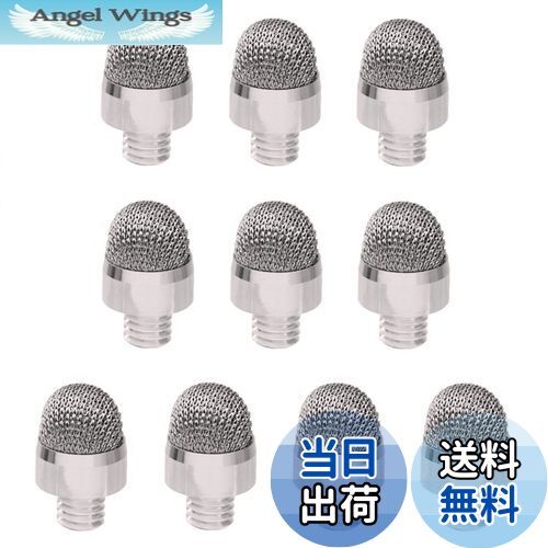 【送料無料】aibow タッチペン スタイラスペン iPad iPhone スマホ Android タブレット Switch 対応 交換用ペン先10個 8mm