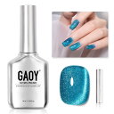 【送料無料】GAOY マグネットネイル ジェルネイル 単色 UV・LED対応 ポリッシュタイプ セルフネイル 初心者&プロ適用 色:青い涙