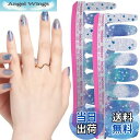 【送料無料】INCOCO インココ ネイルシール 貼るだけ マニキュア 硬化不要 シー スター Seeing Stars ブルーラメ ハンド&フット兼用 速乾 ペディキュア 色:ブルー、サイズ:1ペア (x 1)