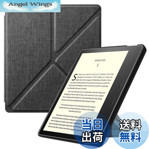 【送料無料】Fintie Kindle Oasis 第10世代 2019 Newモデル / 第9世代 2017 専用保護ケース 軽量 薄型 マグネット機能 オートスリープ機能 折り紙式スタンド PUレザー 保護カバー 開閉式カバー（デニムグレー）