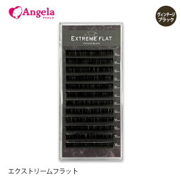 まつげエクステ プロ用 まつエク マツエクExtreme FLAT ヴィンテージブラック(12列) エクストリームフラット まつ毛エクステ シングル メール便可 GLAMORIZE アンジェララッシュ D15