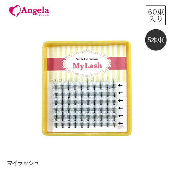 まつげエクステ 新感覚 ドールフレア ぱっちり マイラッシュ 5本束エクステ単品（60束入）my lash 目尻 デザインまつげ まつ毛エクステ 商材 メール便可 アンジェララッシュ D20