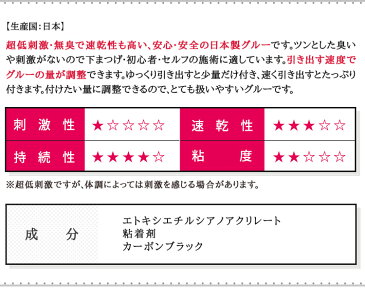 まつげエクステ グルー セルフ 日本製 麗グルー 3mL マツエク グルー まつエク グルー しみないグルー まつ毛エクステ (メール便のみで送料無料)【0630】