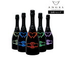 【公式限定ラッピング + 限定プレゼント付】 ANGEL CHAMPAGNE NV Brut HALO 《特別5本セット》 LEDアイスバケツプレゼント エンジ...