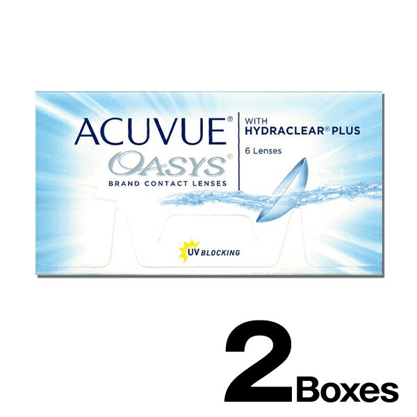 【2箱 ネコポス送料無料】Acuvue Oasys 2week アキュビュー オアシス 2ウィーク ハイドラクリアプラス (6枚入) HYDRACLEAR PLUS アキュビューオアシス ハイドラクリア コンタクト 遠視 遠視近視用 2week 通販 処方箋なし 近視 楽天 ジョンソン 透明レンズ