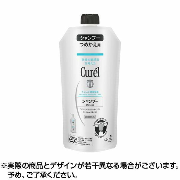 【100円オフクーポン】 【4個+送料無料】Curel キュレル シャンプー (つめかえ用 340ml) ヘアシャンプー 髪の毛 花王 curel shampoo つ..