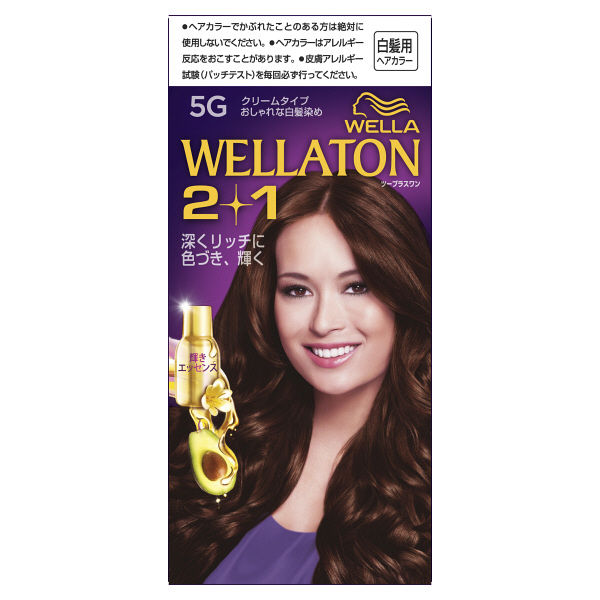 ★777円クーポン★ウエラ WELLA ウエラトーン2+1 クリームタイプ【5G 自然なウォームブラウン】 おしゃれな白髪染め 白髪染め 白髪 染め