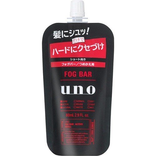 【ネコポス送料無料】UNO ウーノ フォグバー がっちり (詰替 80ml) ヘアスタイル ワックス ヘアワックス メンズ