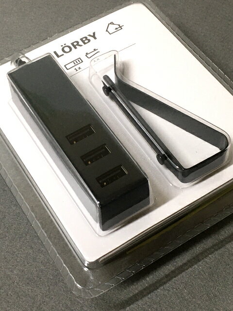 楽天Angelic　楽天市場店【輸入雑貨】IKEA◆[LORBY/ロルビ]USB充電器 クランプ付き◆ Color:ブラック 海外雑貨 海外生活雑貨 インポート雑貨 海外グッズ 輸入ギフト インターナショナルグッズ 人気 おすすめ