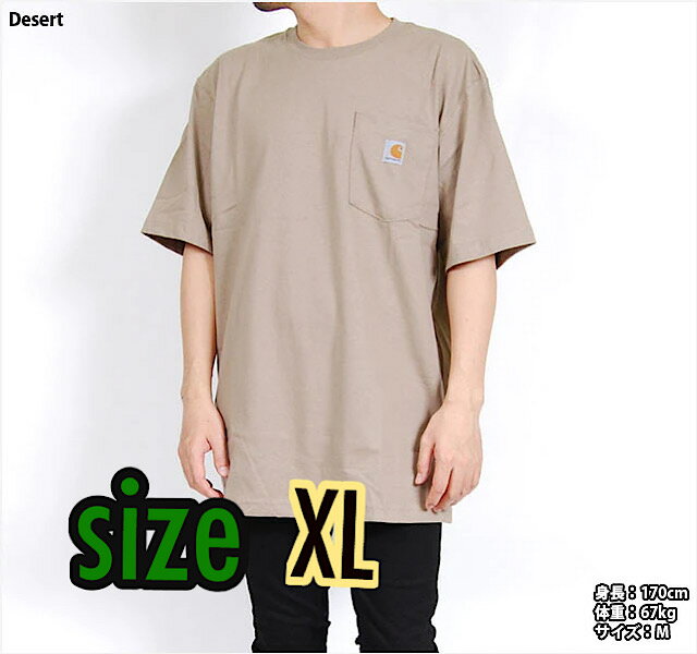 【輸入雑貨】[Carhartt] Workwear Pocket T-Shirts K87 カーハート Tシャツ　size：XL　Tシャツ 半袖 ..