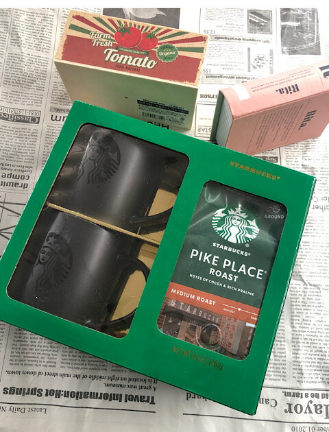 【輸入雑貨】◆COSTCOコストコ[STARBUCKS/スターバックス]：Starbucks Pilk with Mug Set◆ Color:マットブラック　母の日　ギフト　プレゼントのサムネイル