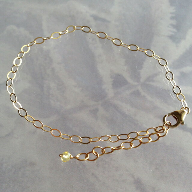 14K ɥե 3x2mm֥륢 ֥쥹å 顼ե14Kgf 18cm(15+3cm㥹)