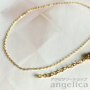 14K ゴールドフィルド 1.3mmケーブルチェーン ネックレスカラーサファイア 14Kgf 42cm(38cm+アジャスター4cm)