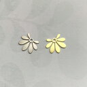 フラワー 花 チャーム ステンレス ブラス ニッケルフリー アクセサリーパーツ