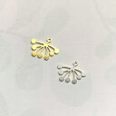 フラワー 花 チャーム ステンレス ブラス ニッケルフリー アクセサリーパーツ
