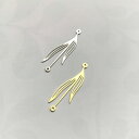 リーフ チャーム ステンレス ブラス ニッケルフリー アクセサリーパーツ