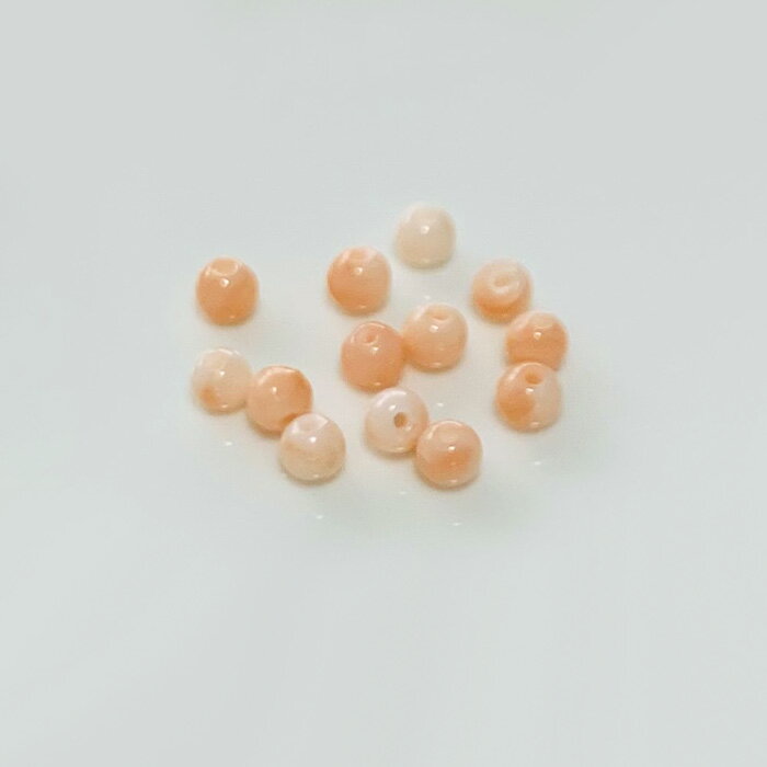 コーラル 本珊瑚 ビーズ 3-3.5mm アクセサリーパーツ