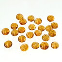 粒売り 天然石 シトリン・ロンデルカット(ボタンカット)5-5.5mm 1個 高品質 宝石質