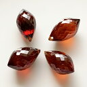 粒売り 天然石 高品質 宝石質 パイロープ ガーネット シャンデリアブリオレットカット11-12mm 1個 2個
