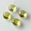 粒売り 天然石 レモンクォーツ パフダイヤモンドカット 8-9.5mm 1個 高品質 宝石質