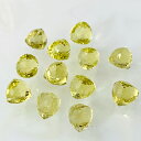 粒売り 天然石 レモンクォーツ チェスナットカット7-9mm 1個 トライアングル 高品質 宝石質