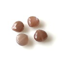 粒売り チョコレートムーンストーン マロンカット 縦穴 8-9mm 1個 天然石 ハートブリオレットカット 高品質 宝石質