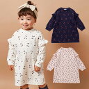 【10％OFFクーポン対象商品】Seraph 肩フリル 花柄 ワンピース ベビー服 キッズ服 女の子 長袖 おでかけ 服 秋冬 おしゃれ かわいい