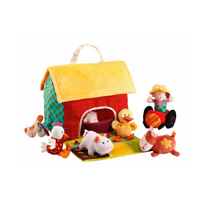 【ベビー】 【Lilliputiens】Newファームハウス 【リリピュション おもちゃ トイ 布製 知育玩具 出産祝い 出産お祝い ギフト】