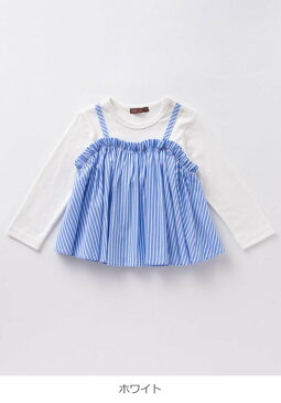 【20%OFF】【ベビー】 【studio mini】キャミレイヤード風Tシャツ 【ベビー 赤ちゃん ベビー服 女の子 おんなのこ ウェア ウエア トップス】