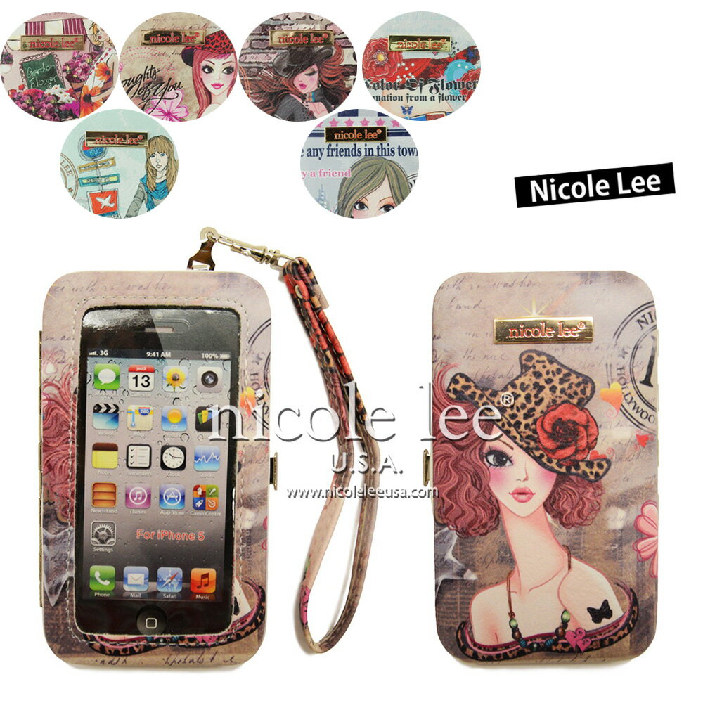 NICOLE LEE ニコールリー iPhone5 スマホケース MU54015 IPHONE 5 CASE ハードフレーム アイフォン5ケース 携帯 レディース キャラクター GLITTER掲載ブランド LA愛用財布 二コルリー 正規品 LAブランド 東京 TOKYO OSAKA 返品OK