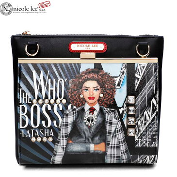 数量限定!NICOLE LEE ニコールリー WBL16031 WHOS THE BOSS LATASHA レディース ガール ミニショルダーバッグ 小さめ ポシェット ビジュー スタッズ ブラック モノトーン ビーガンレザー ヴィーガン 人気 ブランド バック 30代 40代 20代 春夏秋冬SDGSサスティナブル