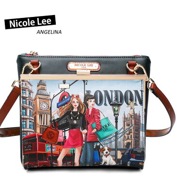 数量限定!NICOLE LEE ニコールリー WOW16025 WOW! IT’S LONDON レディース ロンドンガール ミニショルダーバッグ ポシェット イギリス スタッズ ブラウン クラシカル ビーガンレザー ヴィーガン ブランド バック 30代 40代 20代 春夏秋冬SDGsサスティナブル50代60代