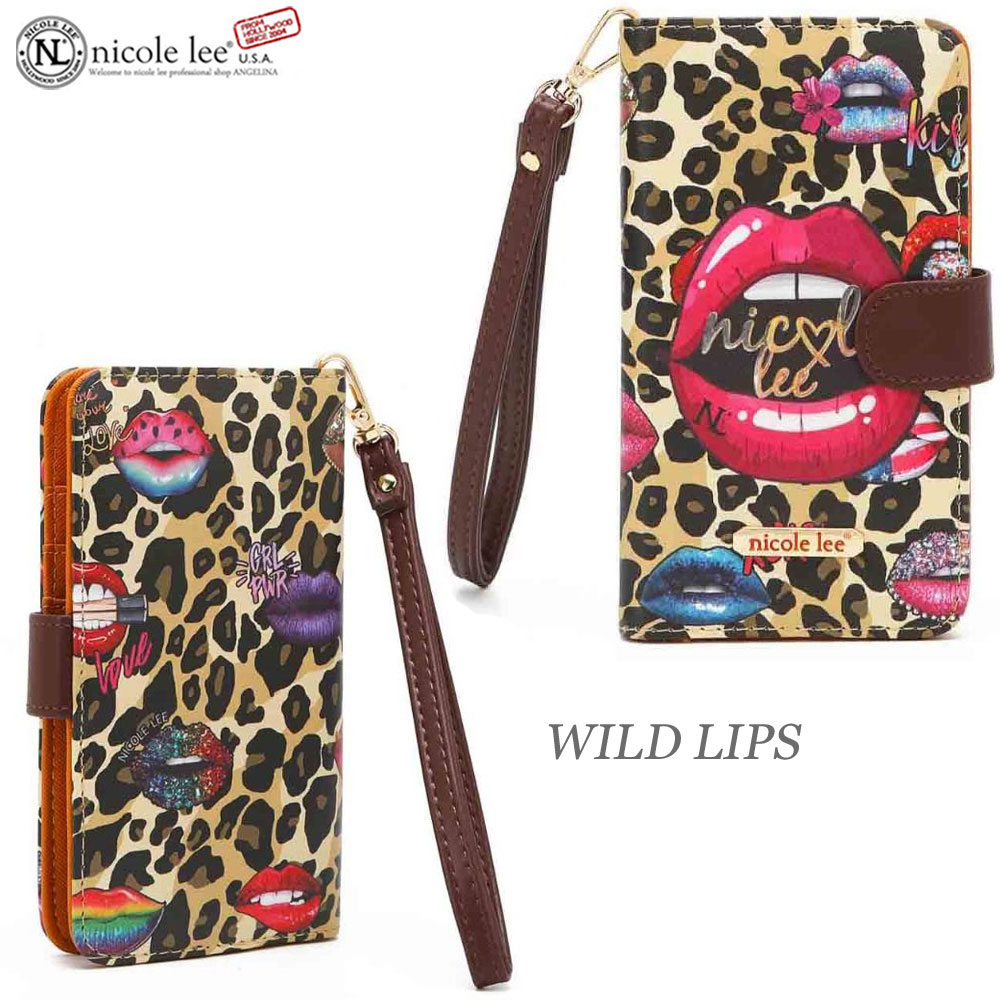 3/11新入荷！2021SS新作！数量限定 NICOLE LEE ニコールリー HP6617 ガールプリント アメリカンポップ スマホケース 携帯 カード入れ アイフォンケース iPhone Suica アップル ギャラクシー IDケース名刺定期 ニコルリー iphone 人気 ブランド 財布 スマホカバー
