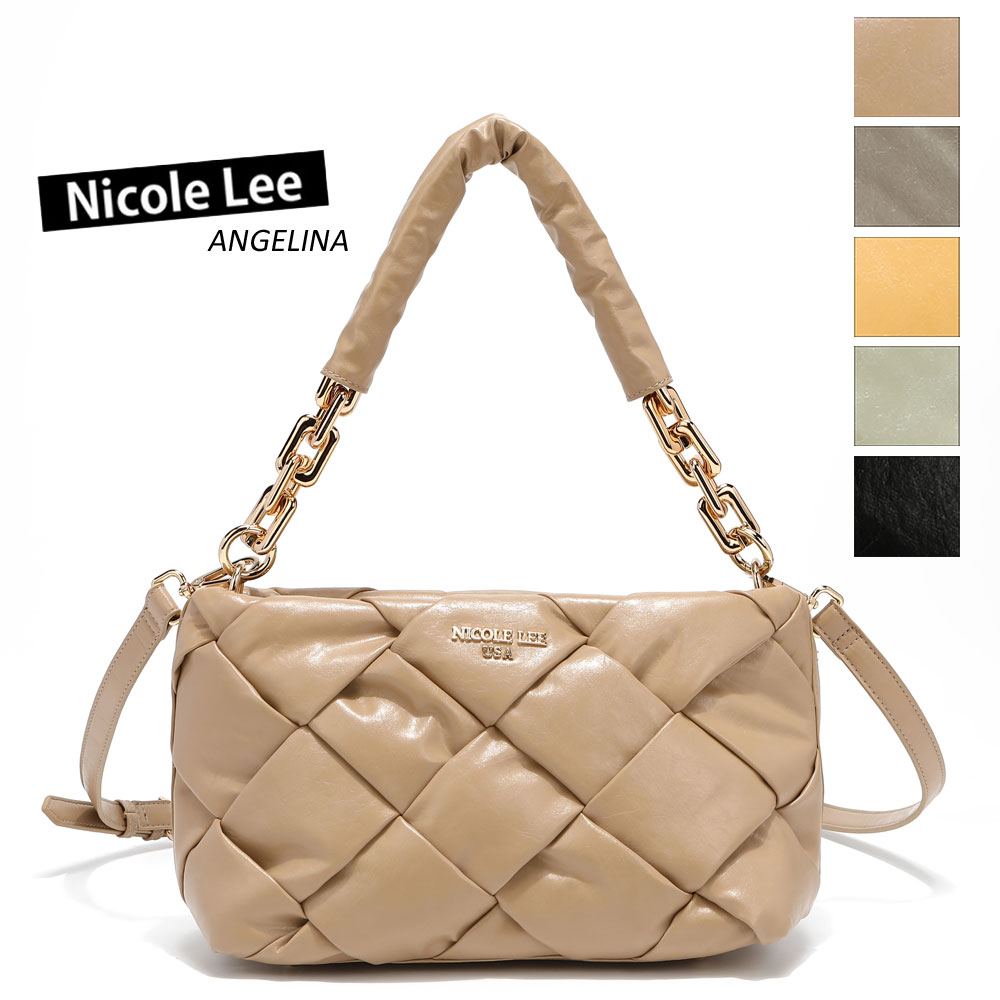 ニコールリー 数量限定 NICOLE LEE ニコールリー P16413 EMMA レディース ふわふわ キルティング ミニバッグ ショルダー 春夏秋冬 ビーガンレザー ヴィーガン 30代 40代 20代 サステナブル SDGs シンプル インスタ プレゼント 贈り物 小さめ スモール サイズ