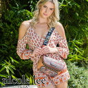 NICOLE LEE ニコールリー PRT16797 レディース ニコル リー リッチ ロゴショルダーバッグ 正規品 サコッシュ ミニバッグ ビーガンレザー S...
