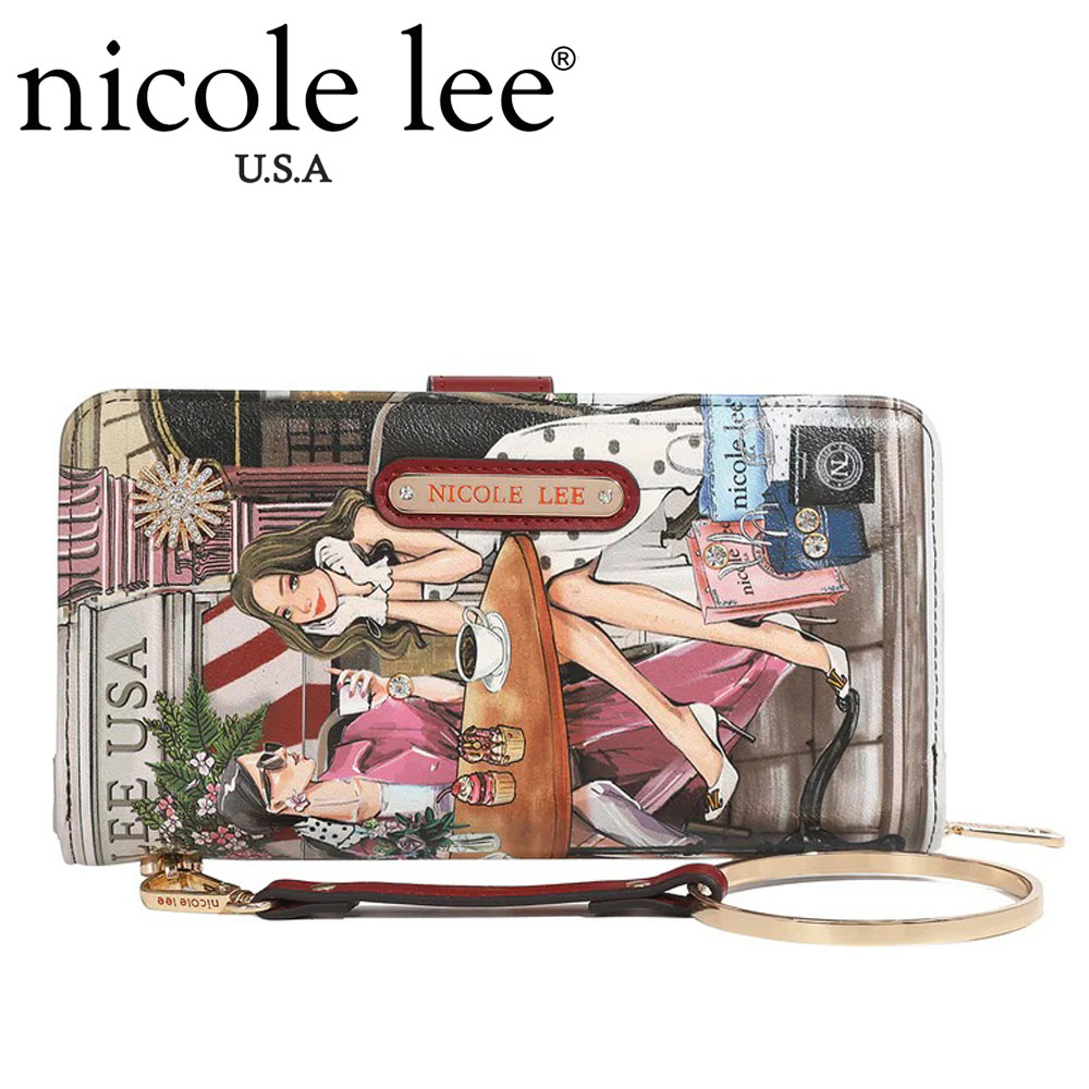 新入荷 2024 数量限定 NICOLE LEE ニコールリー PRT6700 SISTERS SECRET レディース ラウンドファスナー 長財布 気球 カード入れ さいふ ビーガンレザー ヴィーガン RFIDブロッキング機能 30代 40代 20代 サスティナブル ボックス付き NL SIGNATURE BIFOLD WALLET WRISTLET