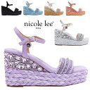 2025新作 数量限定 NICOLE LEE ニコールリー SNDL23102 KALI ESPADRILLE WEDGE SANDAL レディース エレガント...