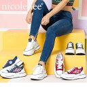 2025新作 数量限定 NICOLE LEE ニコールリー LTS23016 PLATFORM LACE-UP SNEAKERS レディース プラットフォームレ...