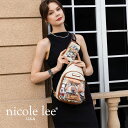 2025新作 数量限定 NICOLE LEE ニコールリー BB17043 BIG BROTHER キーチェーン付きスリングバッグ ポーチ ボディバッグ ナナメ...